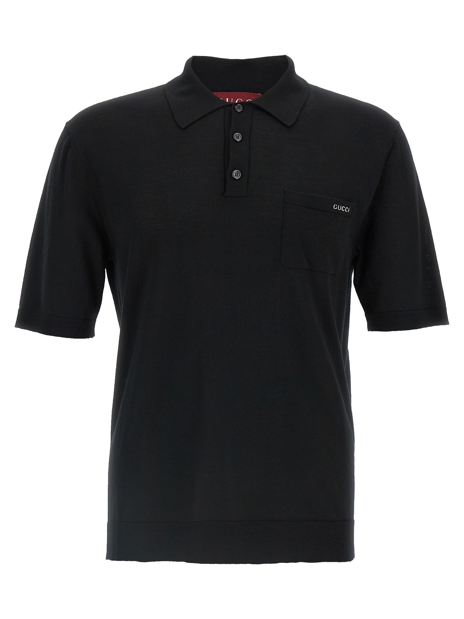 Gucci Intarsio Gucci Polo Shirt Black