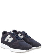 Hogan Men's Interactive Sneaker Blue, view 2