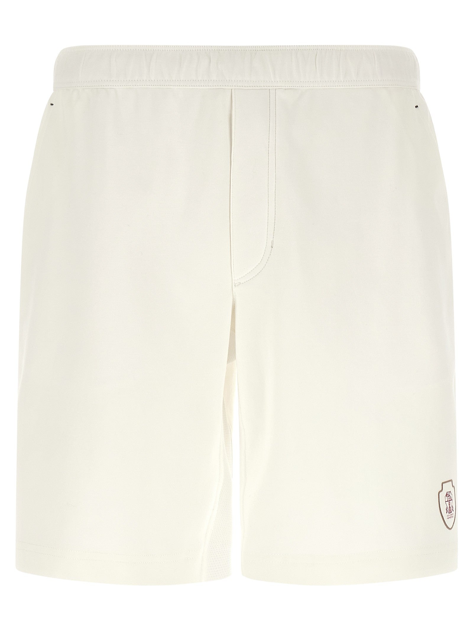 Brunello Cucinelli Interlock Cotton Bermuda Shorts White