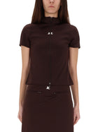courrèges Women's Interlock Top Brown, view 3