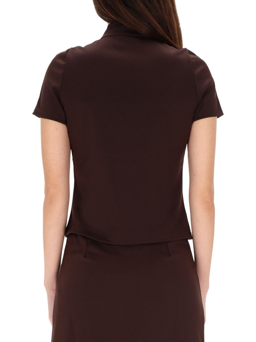 courrèges Women's Interlock Top Brown