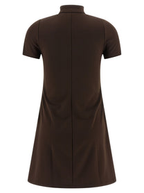 courrèges Interlock Tracksuit Mini Dress Brown