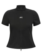 courrèges Interlock Zipped Top Black
