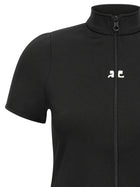 courrèges Interlock Zipped Top Black, view 3