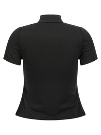 courrèges Interlock Zipped Top Black