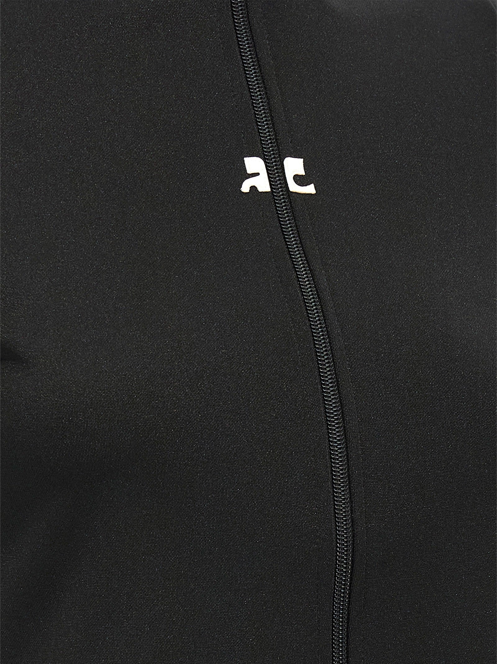 courrèges Interlock Zipped Top Black