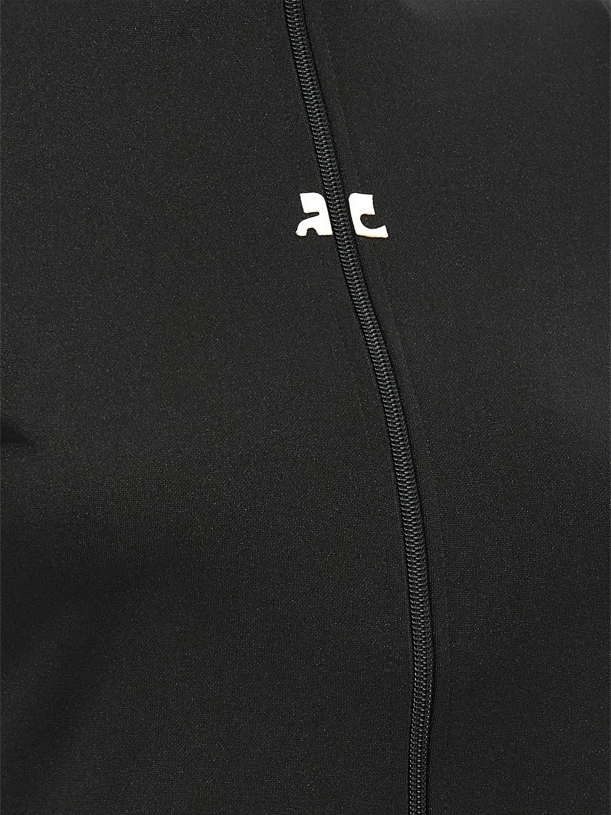courrèges Interlock Zipped Top Black, view 4