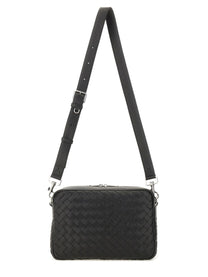 Bottega Veneta Unisex Intracciated Room Bag Black