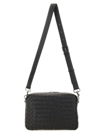 Bottega Veneta Unisex Intracciated Room Bag Black
