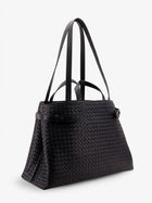 Bottega Veneta Men's Intreccio Leather Shoulder Bag Black