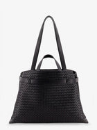 Bottega Veneta Men's Intreccio Leather Shoulder Bag Black