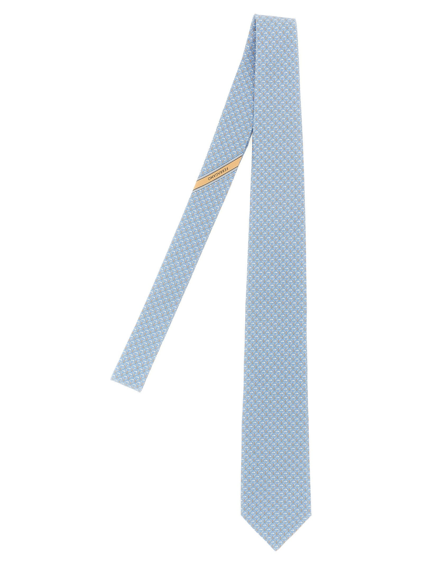 Ferragamo Intreccio Tie Blue