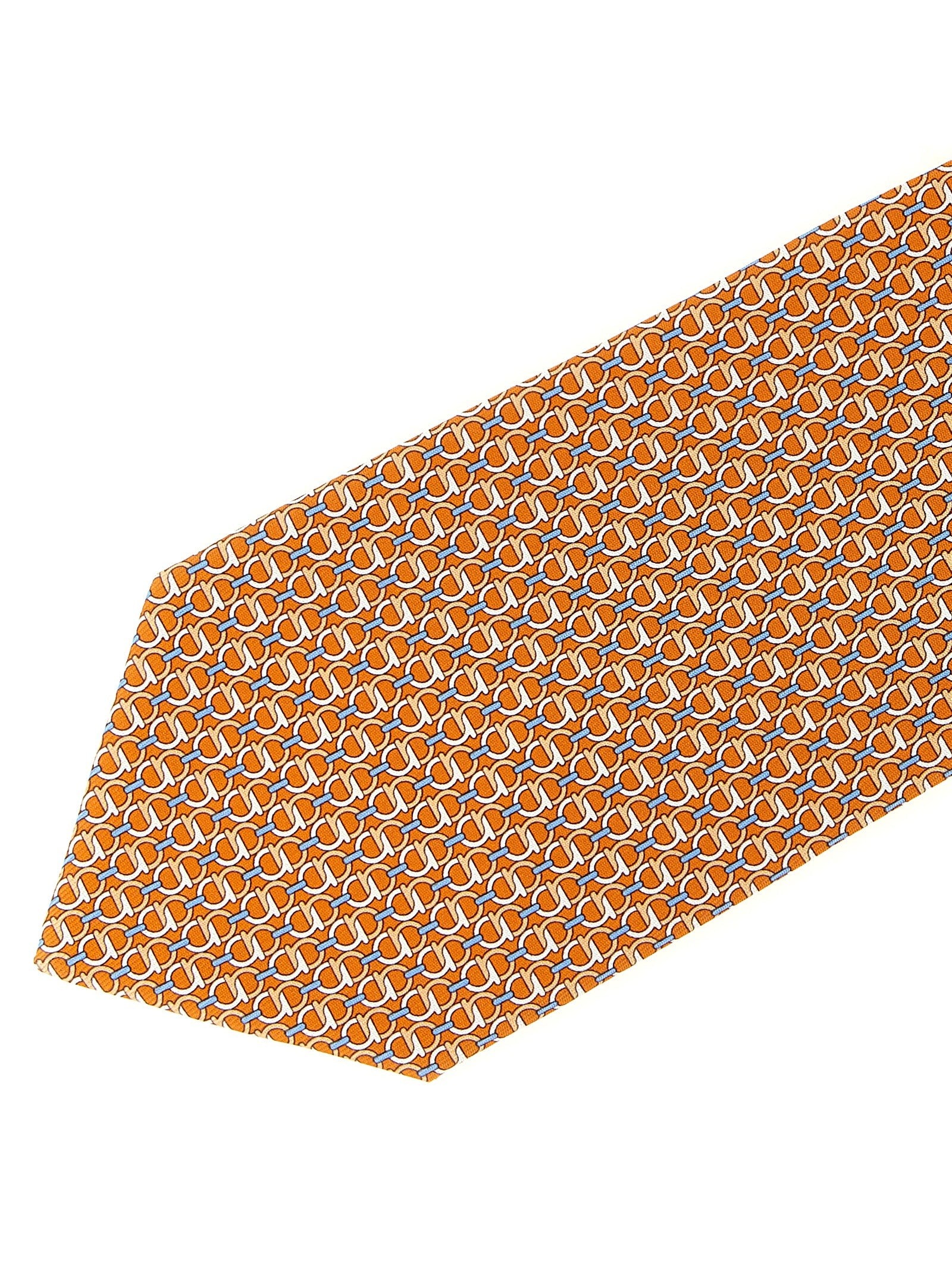 Ferragamo Intreccio Tie Orange