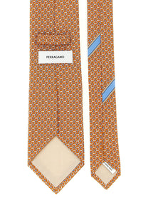 Ferragamo Intreccio Tie Orange