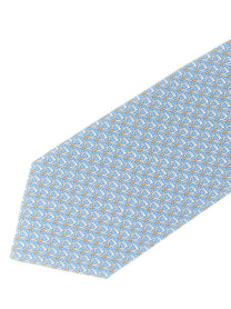 Ferragamo Intreccio Tie Blue