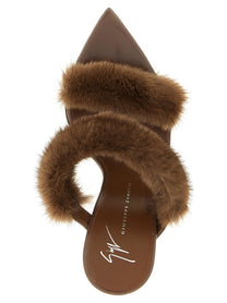 Giuseppe Zanotti Intriigo Mules Brown, view 4