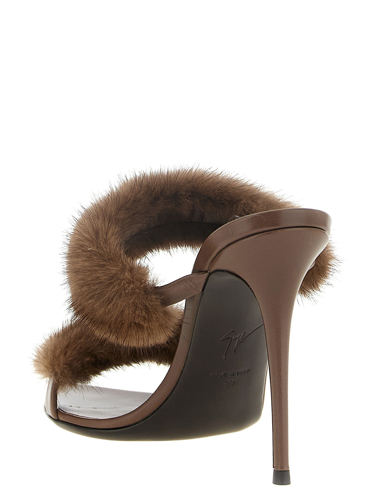 Giuseppe Zanotti Intriigo Mules Brown, view 3