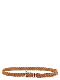 Brunello Cucinelli Inverted Calf Belt Brown