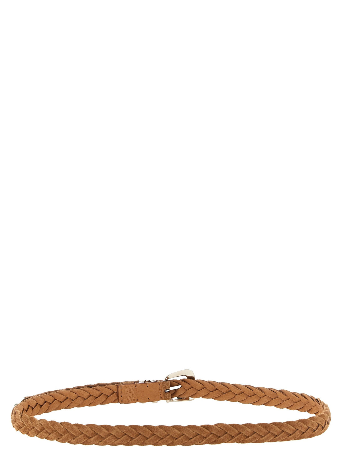 Brunello Cucinelli Inverted Calf Belt Brown