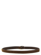 Brunello Cucinelli Inverted Leather Belt Brown, view 2