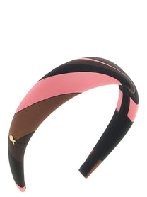 Emilio Pucci Iride Silk Headband Gold