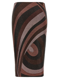 Emilio Pucci Iride Skirt Red