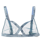 Tom Ford Iridescent Sable Tulle Top Blue