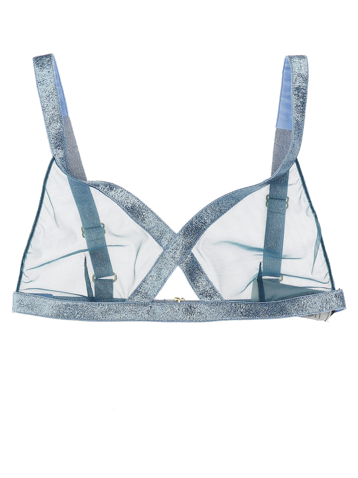 Tom Ford Iridescent Sable Tulle Top Blue