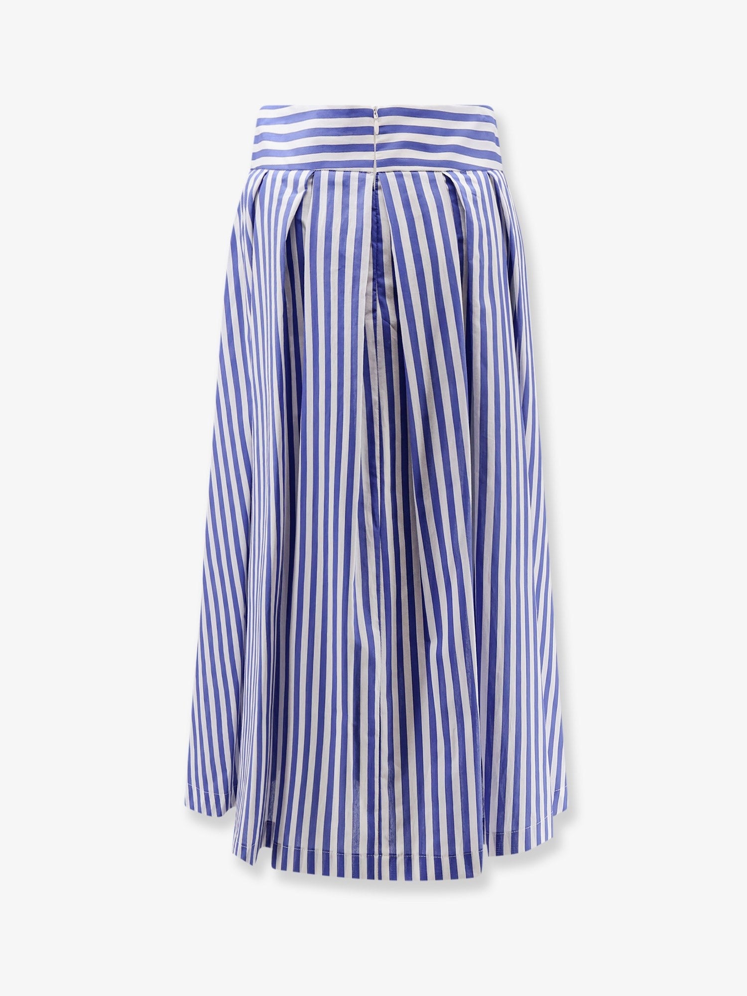 Lavi Women's Iris Striped Cotton Skirt Blue
