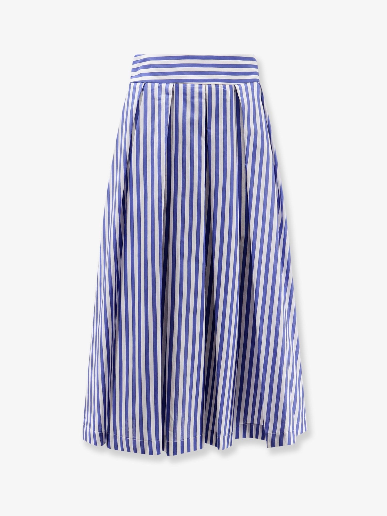 Lavi Women's Iris Striped Cotton Skirt Blue