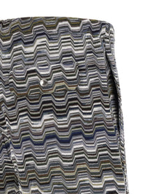 Missoni Irregular Zigzag Bermuda Shorts Green