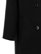 Loulou De Saison Irvin Double Breasted Coat Black, view 4