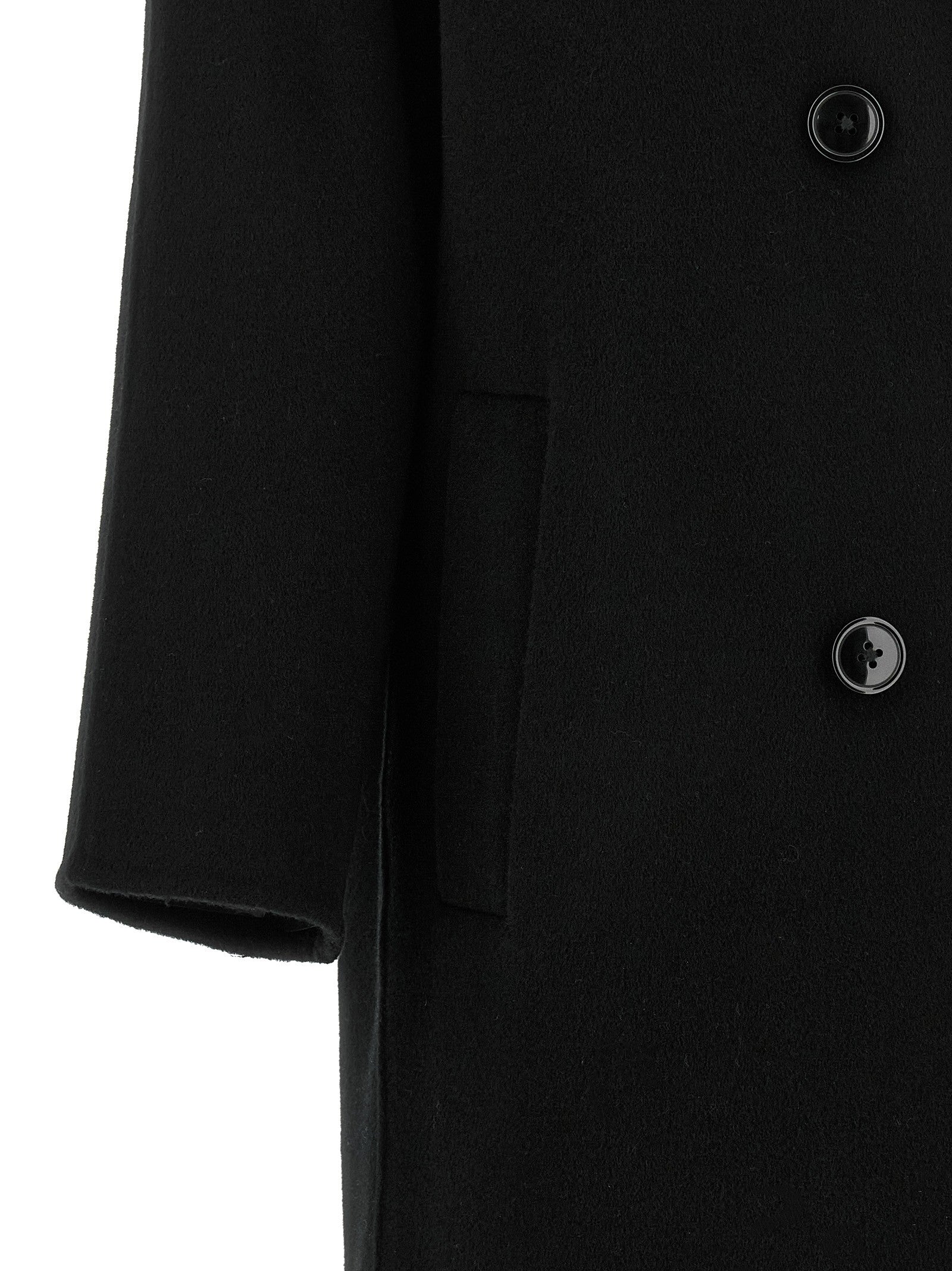 Loulou De Saison Irvin Double Breasted Coat Black