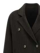 Loulou De Saison Irvin Double Breasted Coat Brown, view 3
