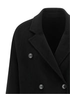 Loulou De Saison Irvin Double Breasted Coat Black, view 3