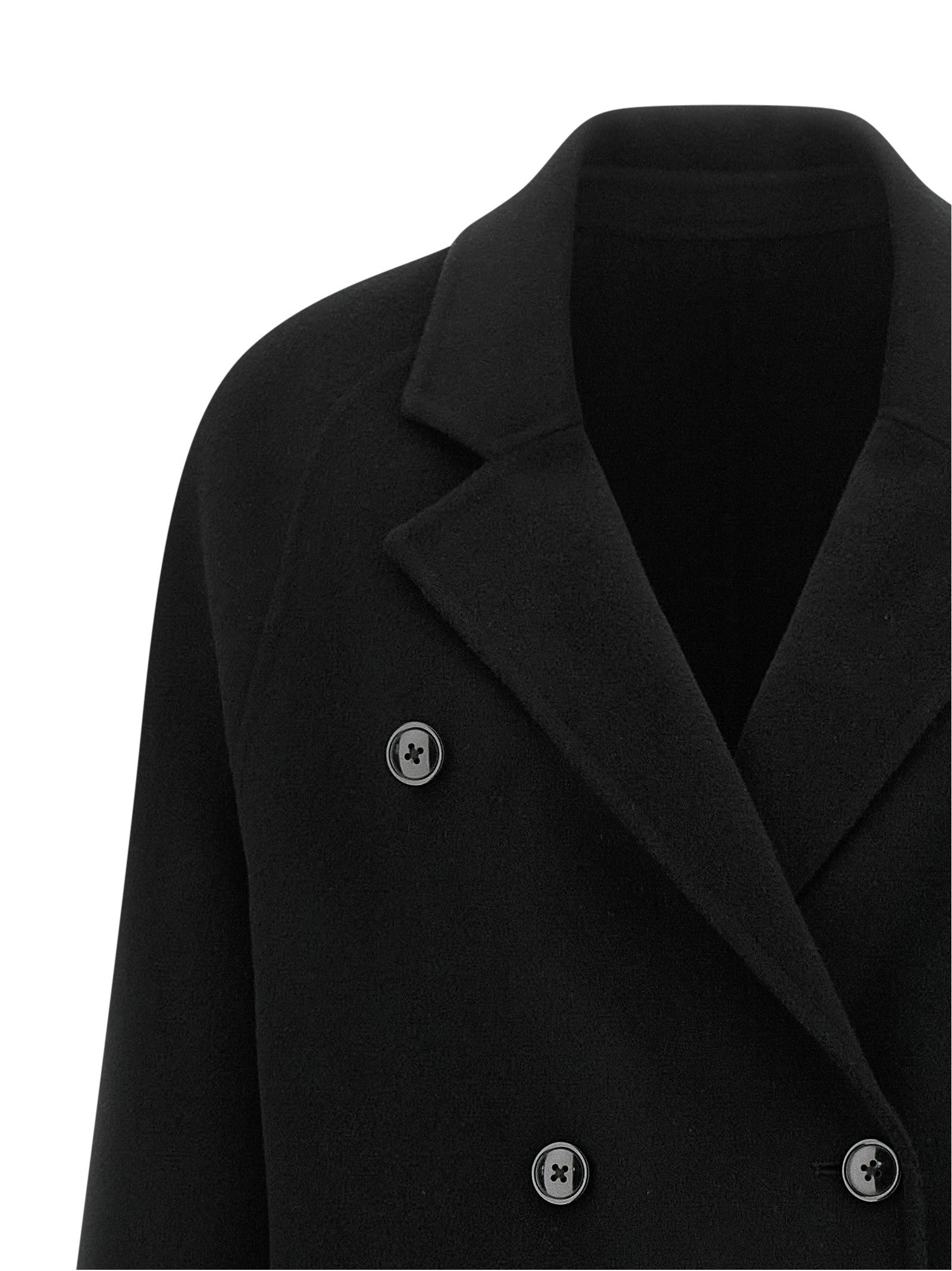 Loulou De Saison Irvin Double Breasted Coat Black