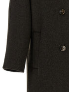 Loulou De Saison Irvin Double Breasted Coat Brown, view 4