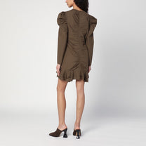 ISABEL MARANT Étoile - ISABEL MARANT Étoile Briali mini dress with green khaki zip - Dresses