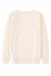 Cream-colored soft cotton sweatshirt with classic crew neck and ribbed cuffs from Isabel Marant Étoile Women’s Felpa Millyny White
