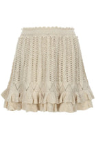 Isabel Marant Étoile Women's Crochet Nelle Mini Skirt White, view 2