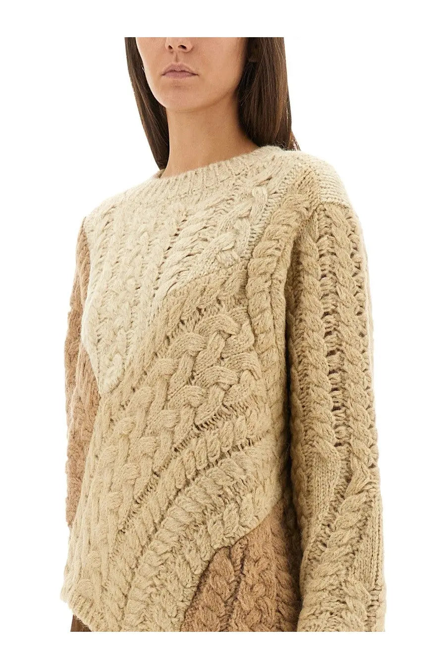 Isabel Marant Étoile Women's Patchwork Daryl Sweater Beige, view 4