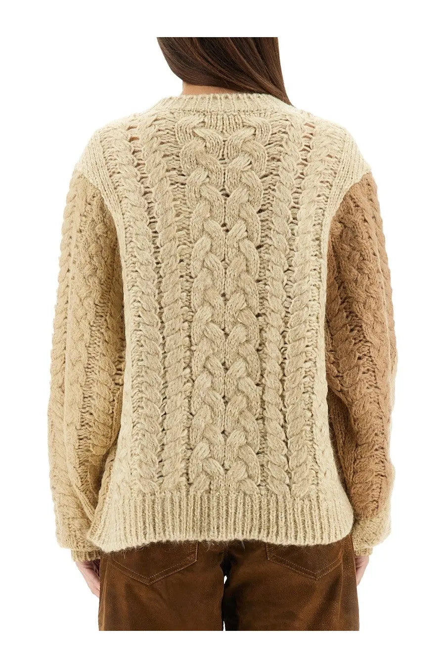 Isabel Marant Étoile Women's Patchwork Daryl Sweater Beige, view 3