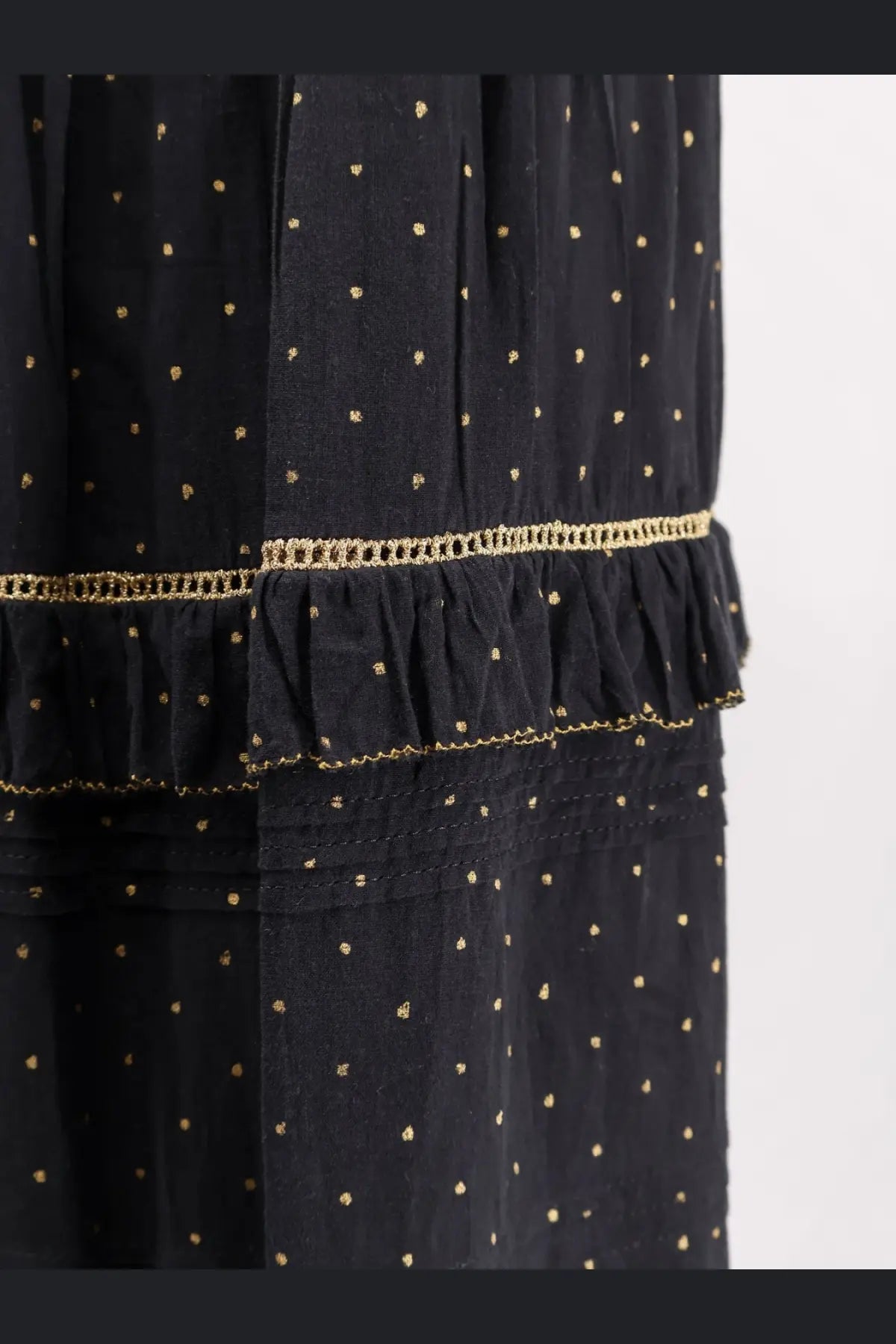 Isabel Marant Étoile Women's Volodia Polka Dots Skirt Black, view 3