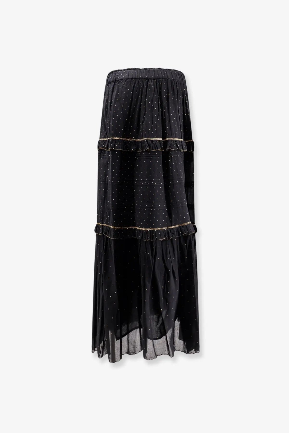 Isabel Marant Étoile Women's Volodia Polka Dots Skirt Black, view 2