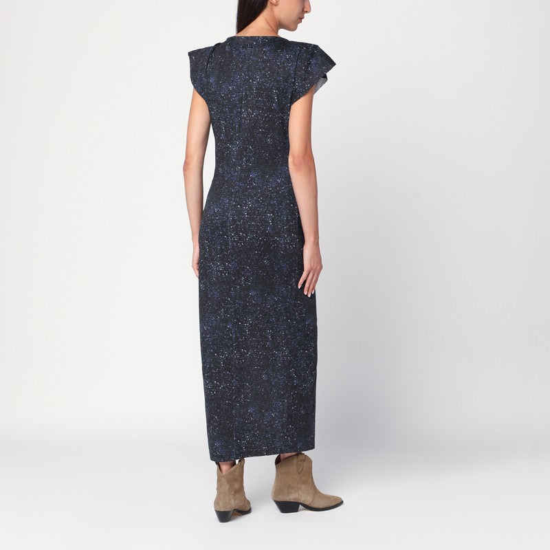 Isabel Marant - ISABEL MARANT Mid-length dress with midnight blue print - Dresses