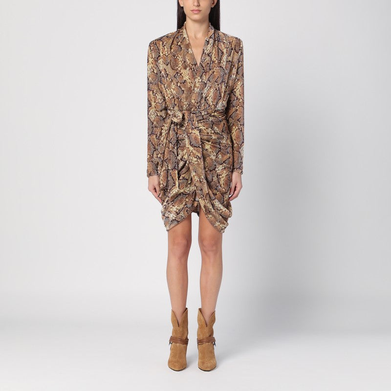 Isabel Marant - ISABEL MARANT Cleora snake print dress - Women’s Clothing