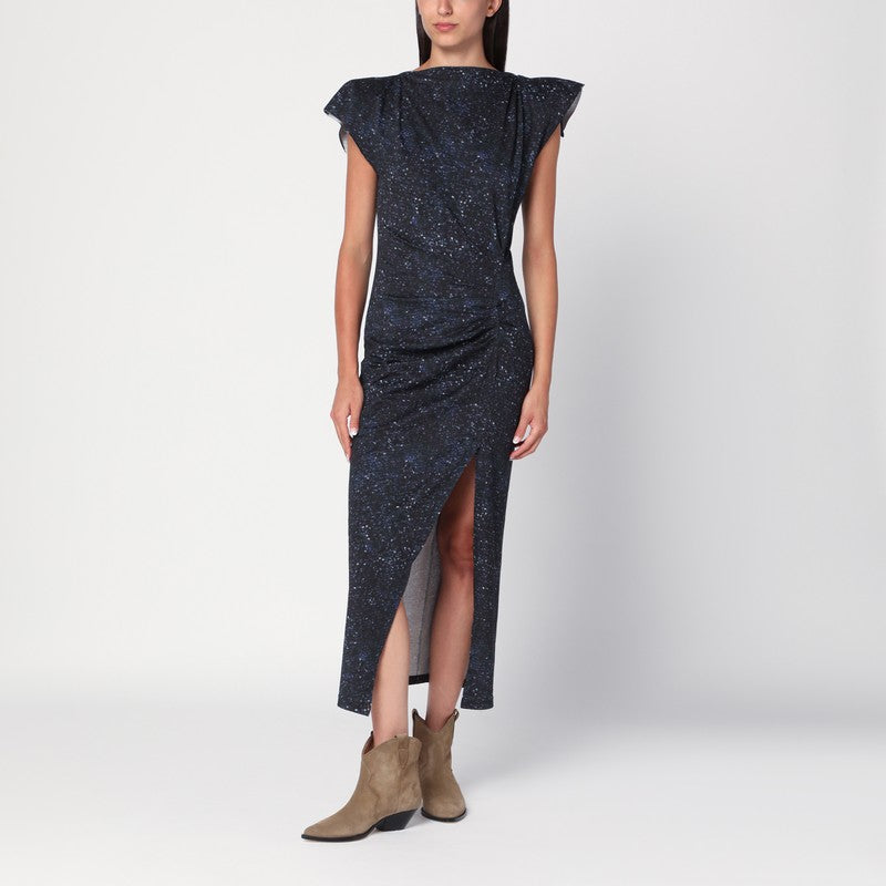 Isabel Marant - ISABEL MARANT Mid-length dress with midnight blue print - Dresses
