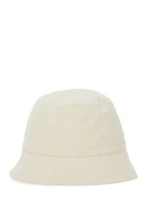Isabel Marant men’s bucket hat Haley beige cream-colored canvas with soft textured fabric and subtle stitching details