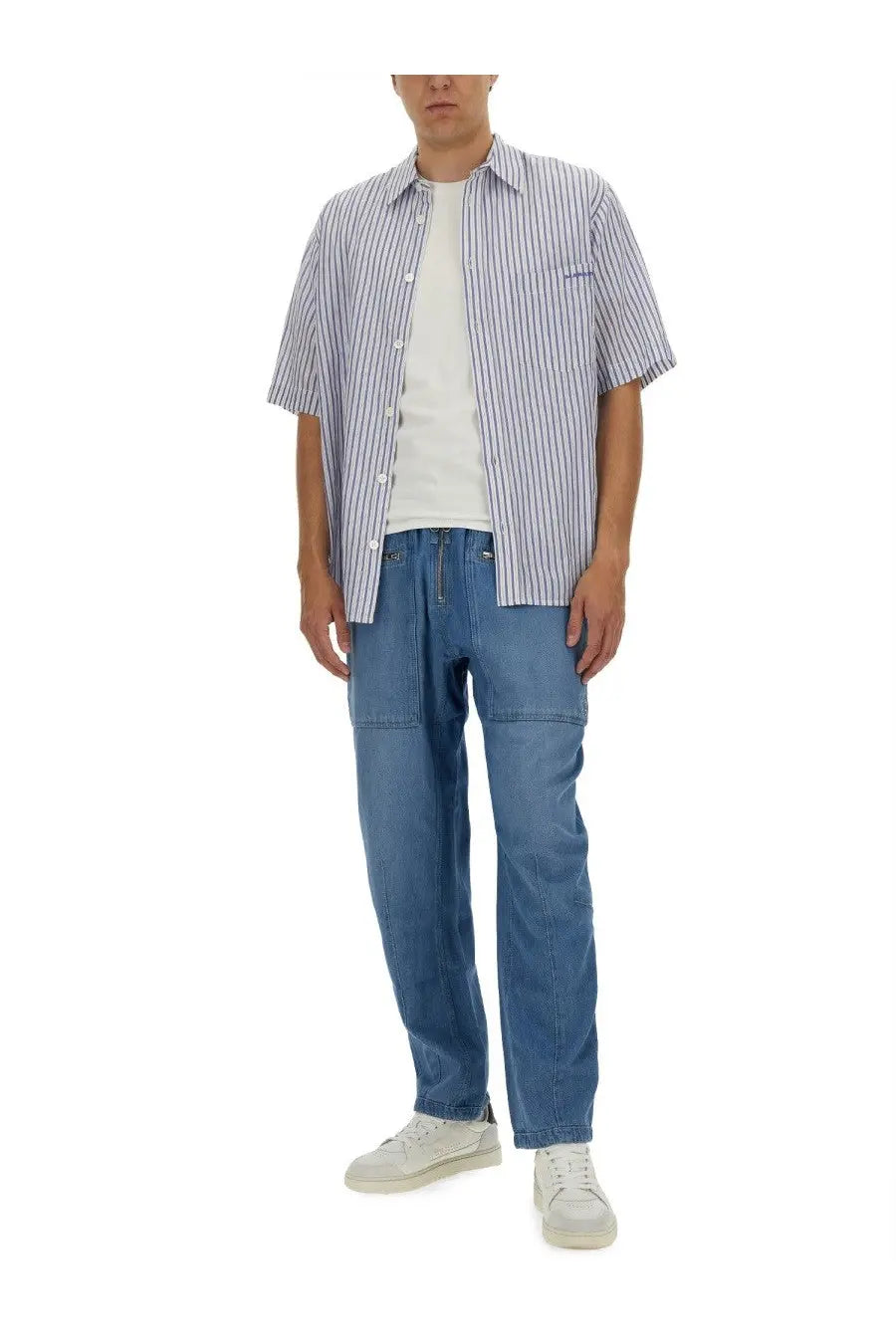 ISABEL MARANT Men's Cotton Pants Blue, view 2