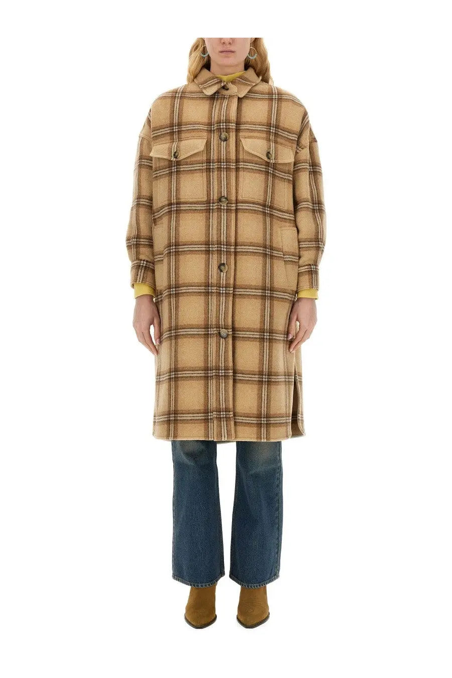 ISABEL MARANT Women's Coat Fontizia Beige